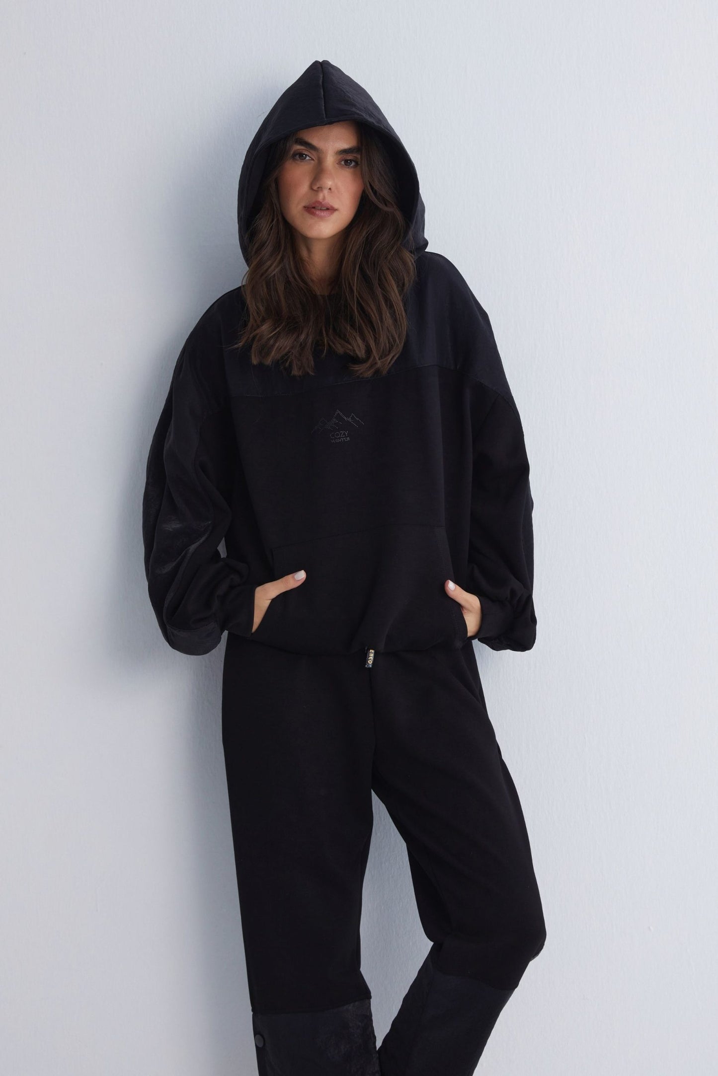 Cozy Winter Black Sweatshirt