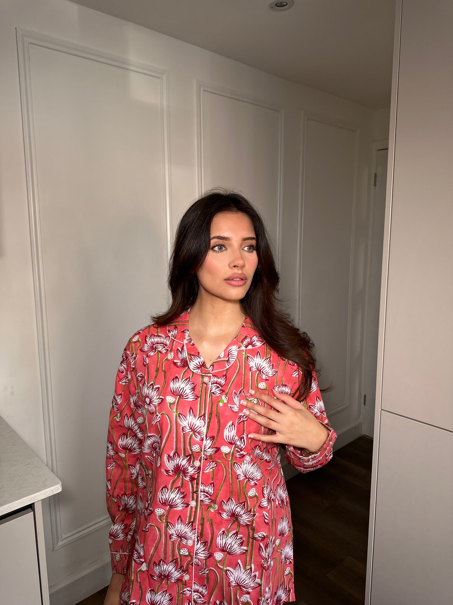 Pink Floral Fantasy pyjama set