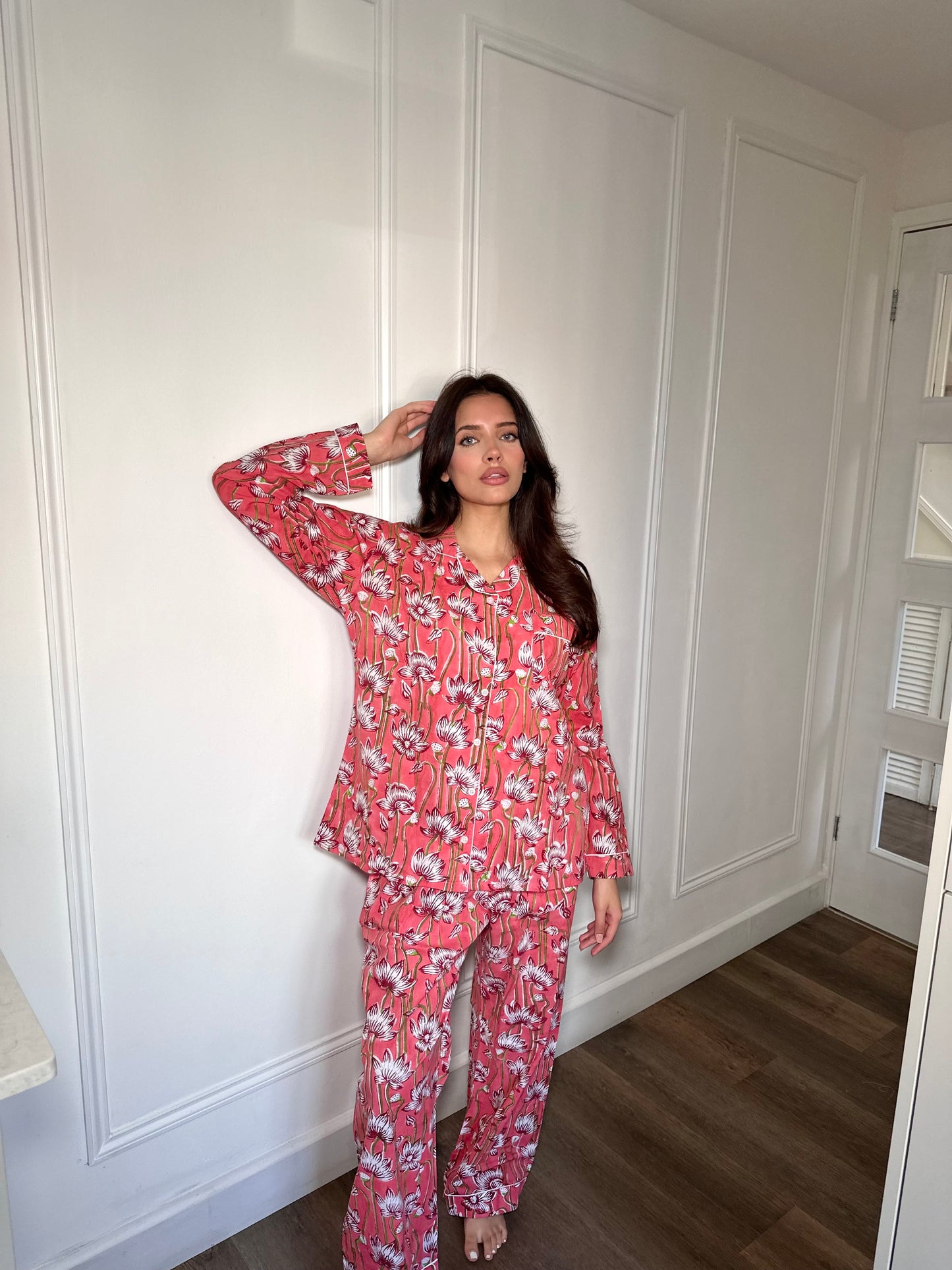 Pink Floral Fantasy pyjama set
