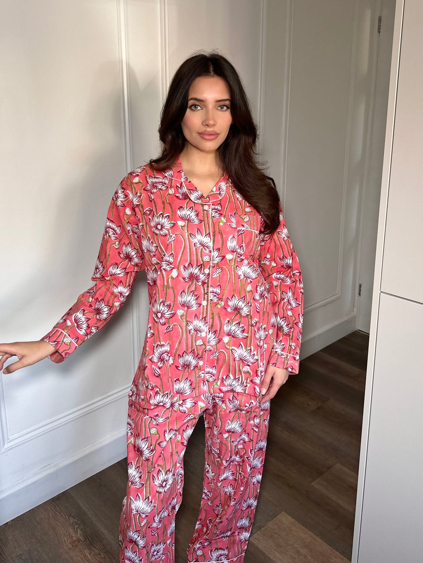 Pink Floral Fantasy pyjama set