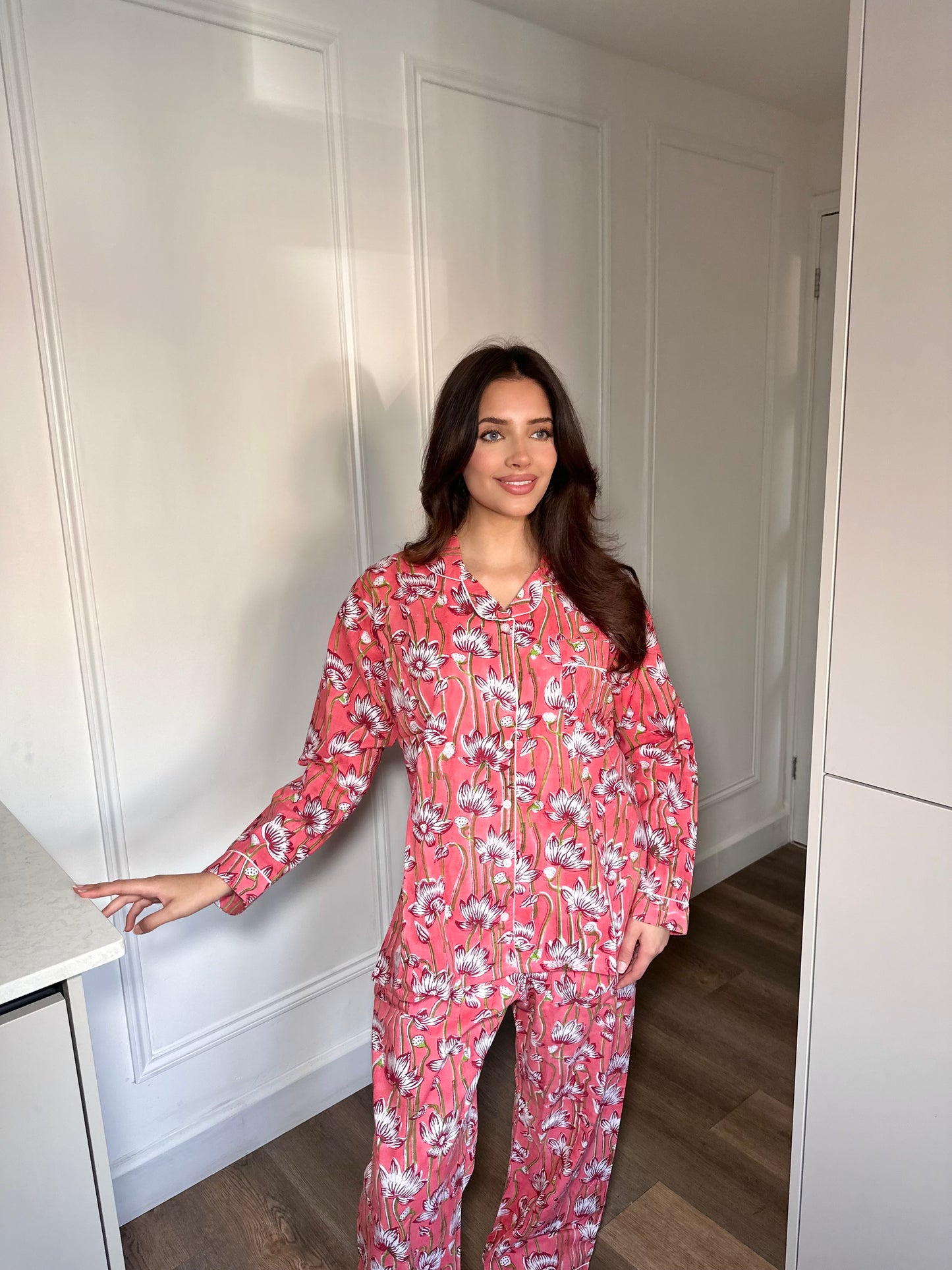 Pink Floral Fantasy pyjama set