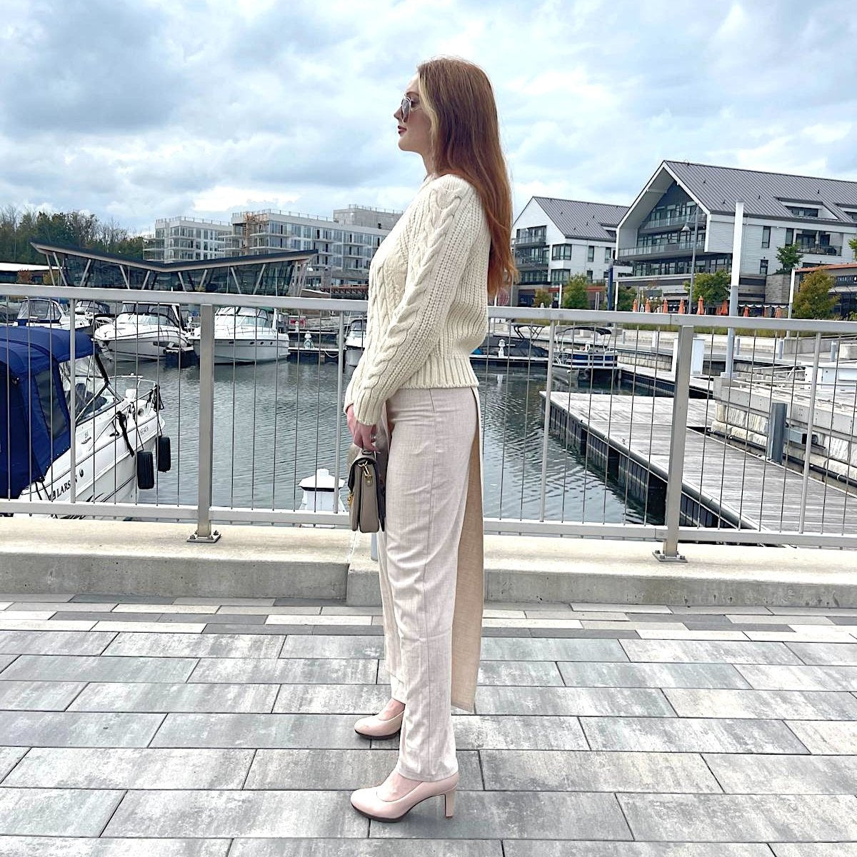 Tailored layered skirt detail trouser