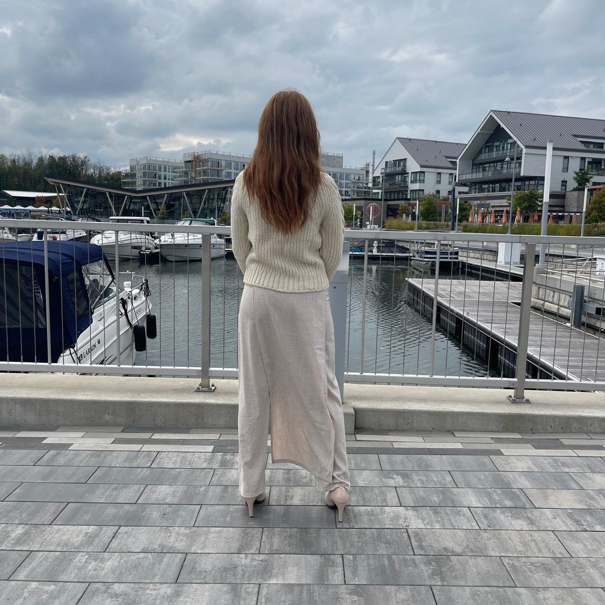 Tailored layered skirt detail trouser