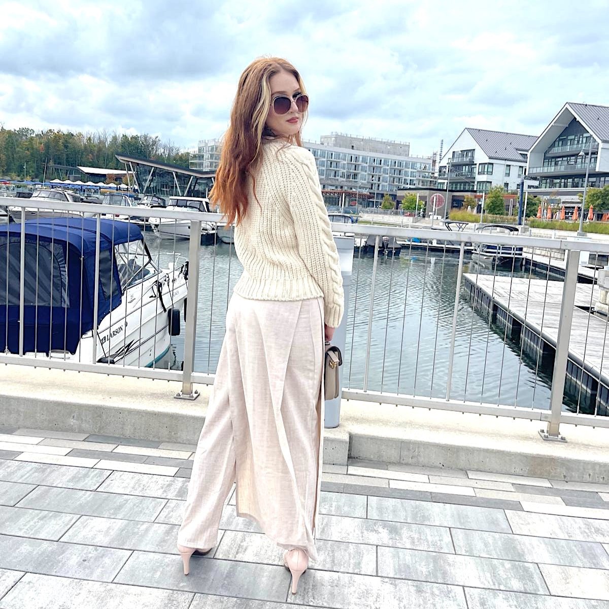 Tailored layered skirt detail trouser