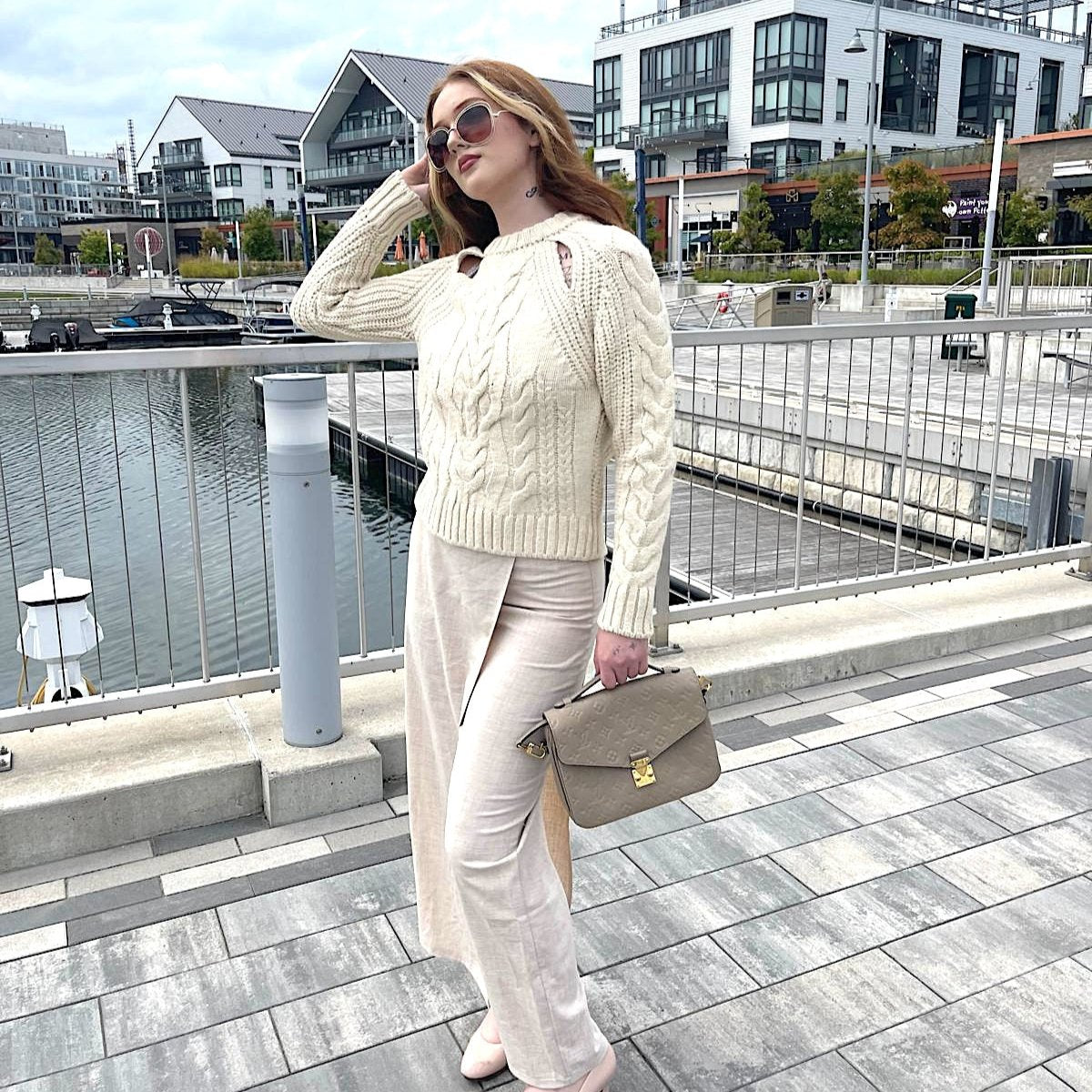 Tailored layered skirt detail trouser