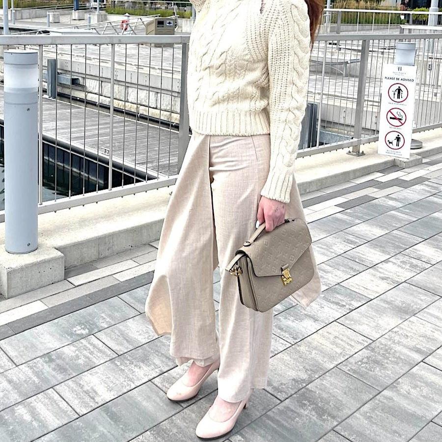 Tailored layered skirt detail trouser