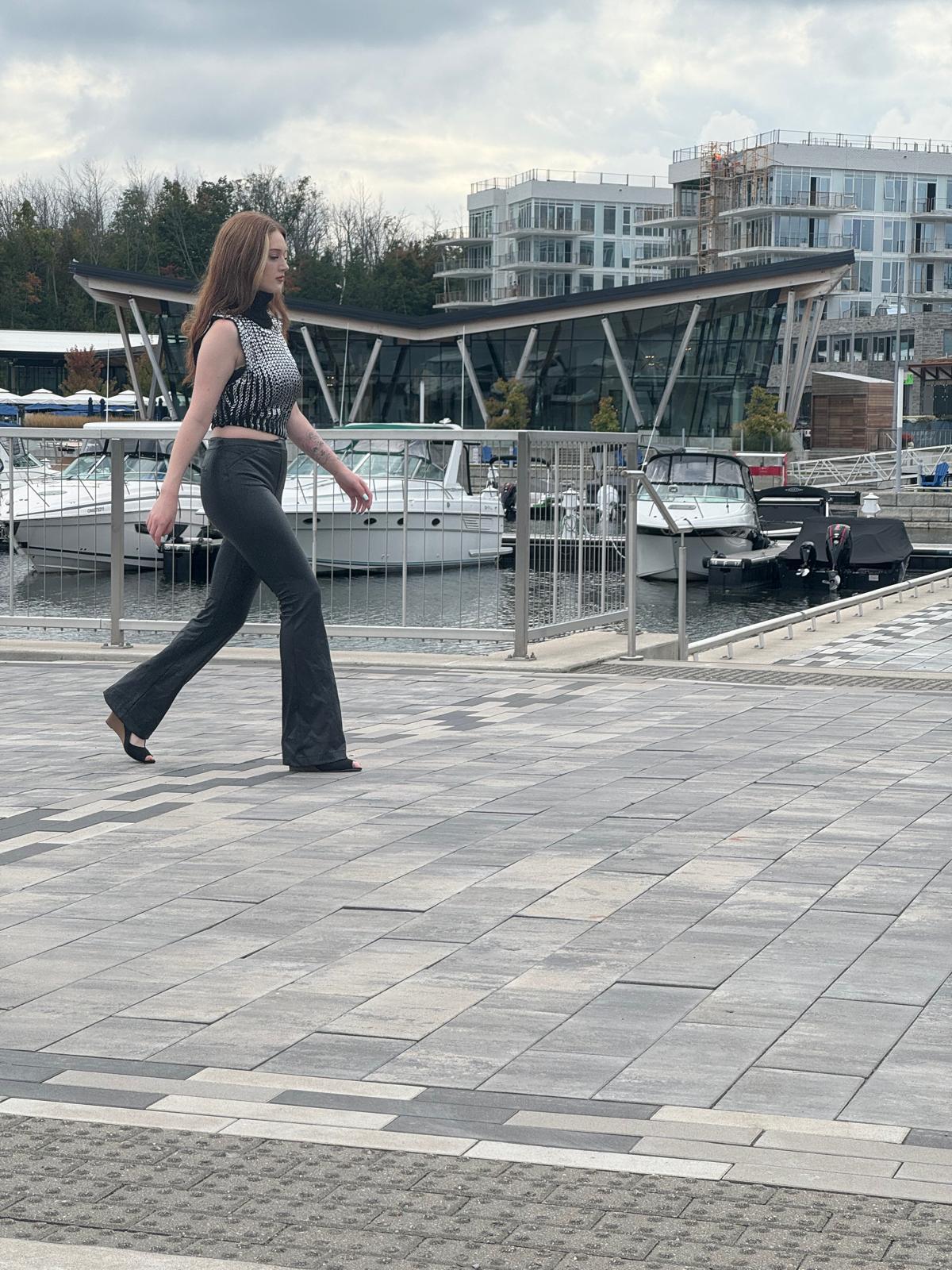 Black Luxe Knit Sleeveless High Neck Sweater