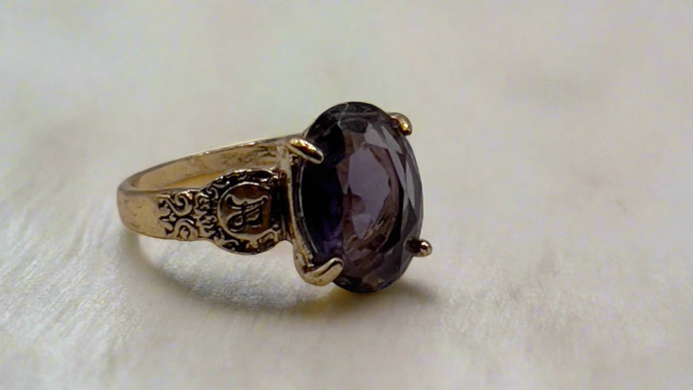 Purple Amethyst Ring