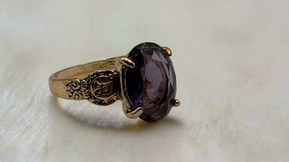 Purple Amethyst Ring
