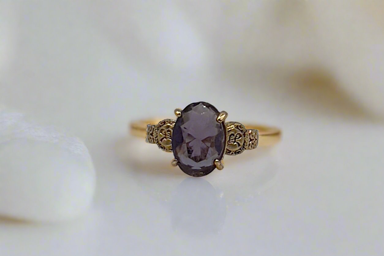 Purple Amethyst Ring