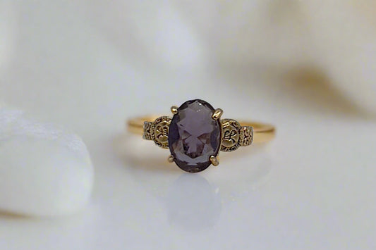 Purple Amethyst Ring