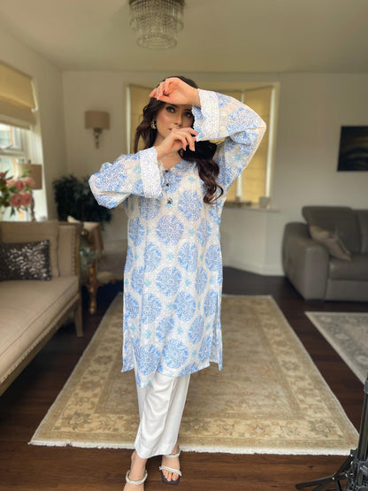 Moroccan Blue Kurta