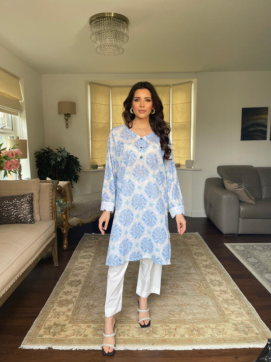 Moroccan Blue Kurta