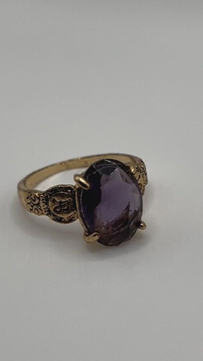 Purple Amethyst Ring